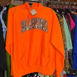 #33 Alabama Orange Camouflage Hoodie Sz. L NWT
